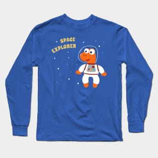 Cute dinosaur astronaut. Long Sleeve T-Shirt